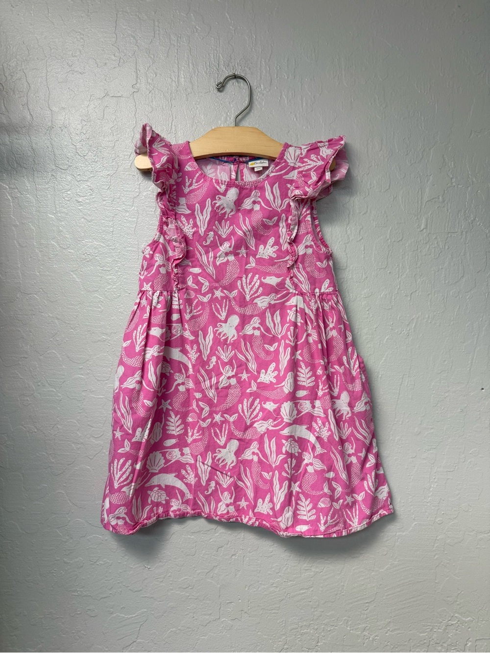 $23 ADD ON mini boden pink dress mermaid 5-6Y‎ hanna andersson zara shirt